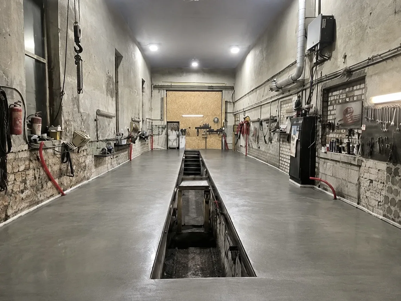 Betoninės grindys dirbtuvėse